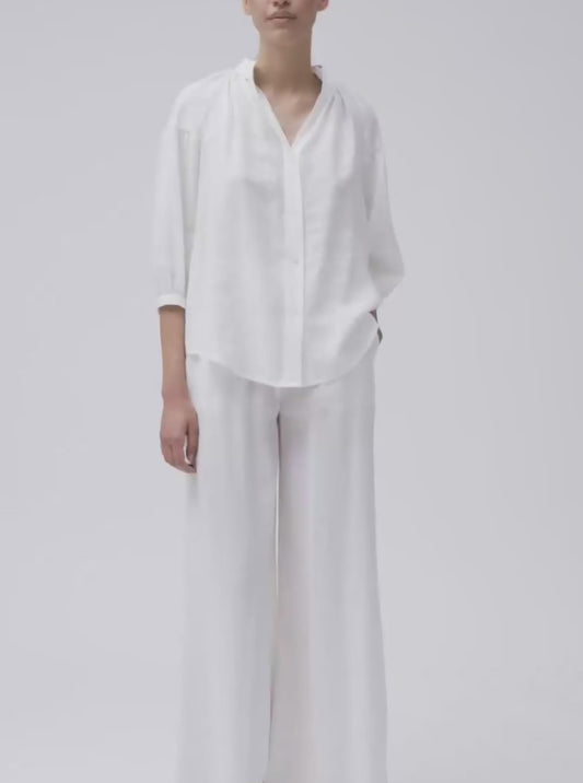 White Wise - Casacca in Modal con Manica a Sbuffo