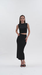 White Wise - Crop top lurex