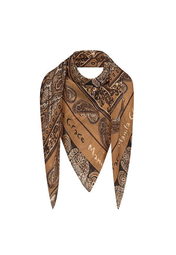 Manila Grace - Foulard con Fantasia Cachemire